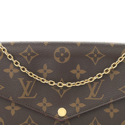 Louis Vuitton Monogram Pochette Felicie Chain Wallet Fuchsia 10 of 13