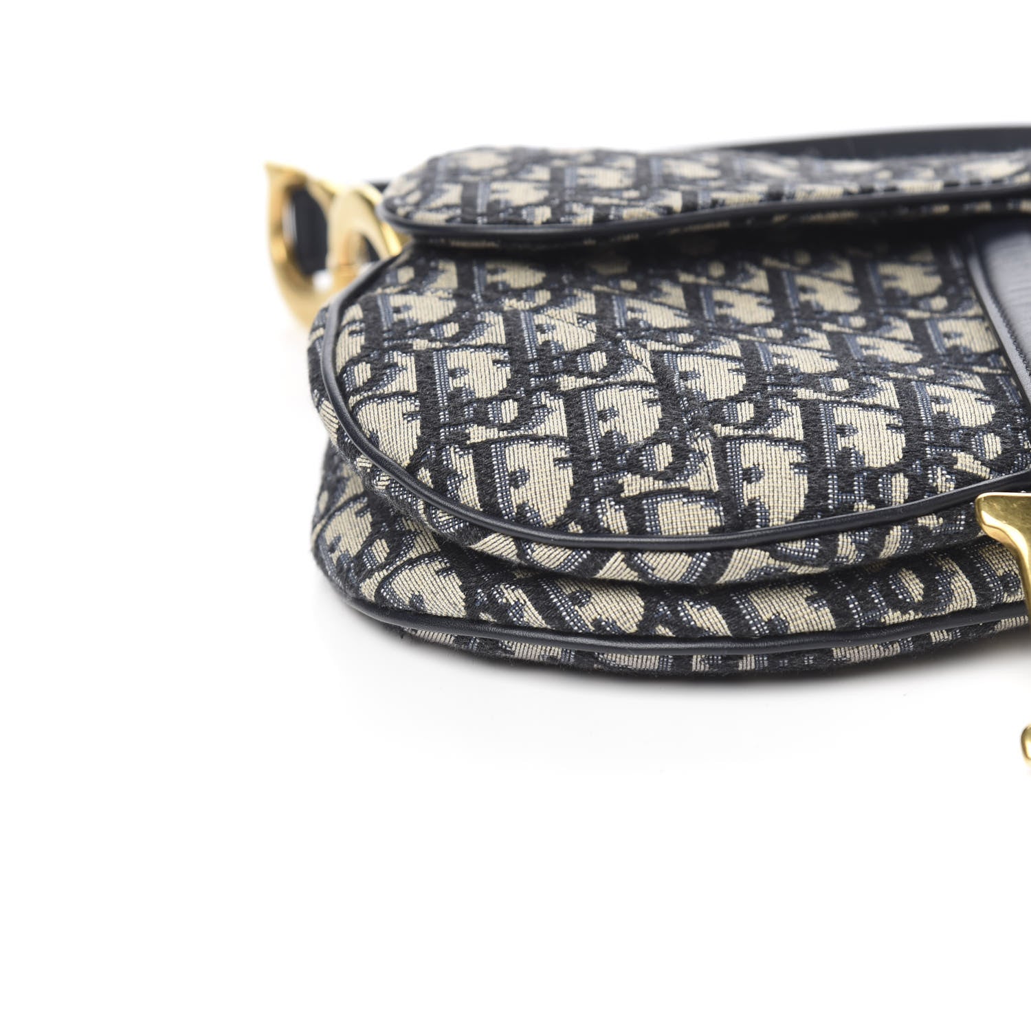 Christian Dior Oblique Saddle Bag Blue 7 of 8