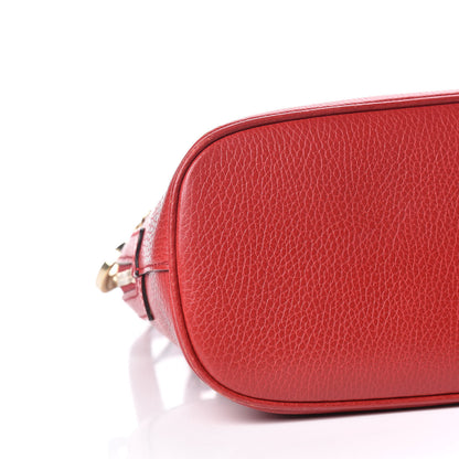 Gucci Dollar Calfskin Small GG Charm Dome Bag Red 5 of 18