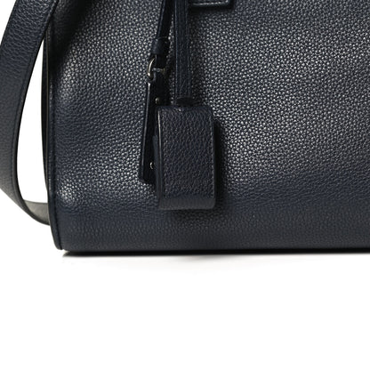 Saint Laurent Grained Calfskin Baby Supple Sac De Jour Navy 8 of 12