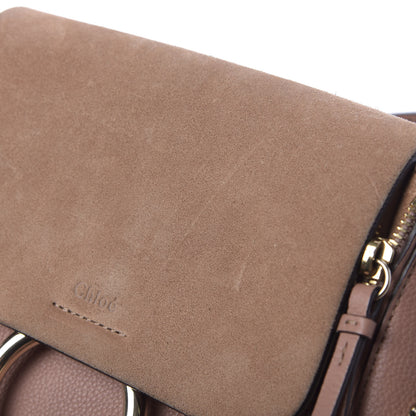 Chloe Suede Calfskin Small Faye Backpack Nougat 7 of 14