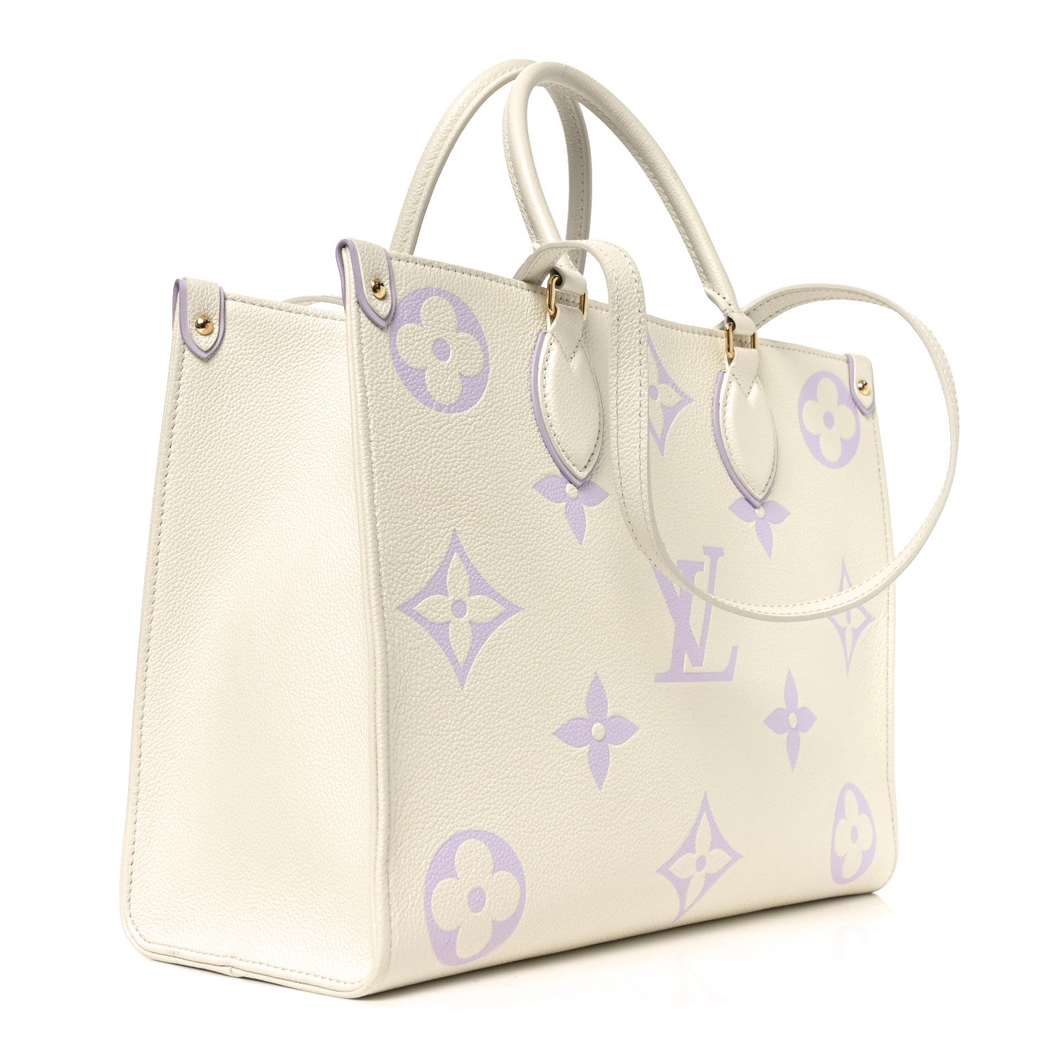 Louis Vuitton Empreinte Monogram Giant Onthego MM Latte Bubble Tea 3 of 9