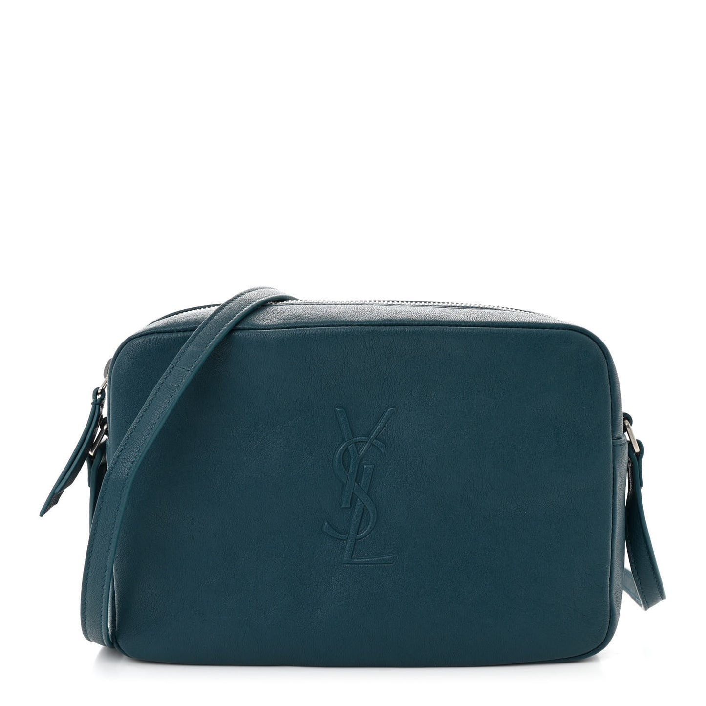 Lambskin Monogram Small Lou Camera Bag Peacock