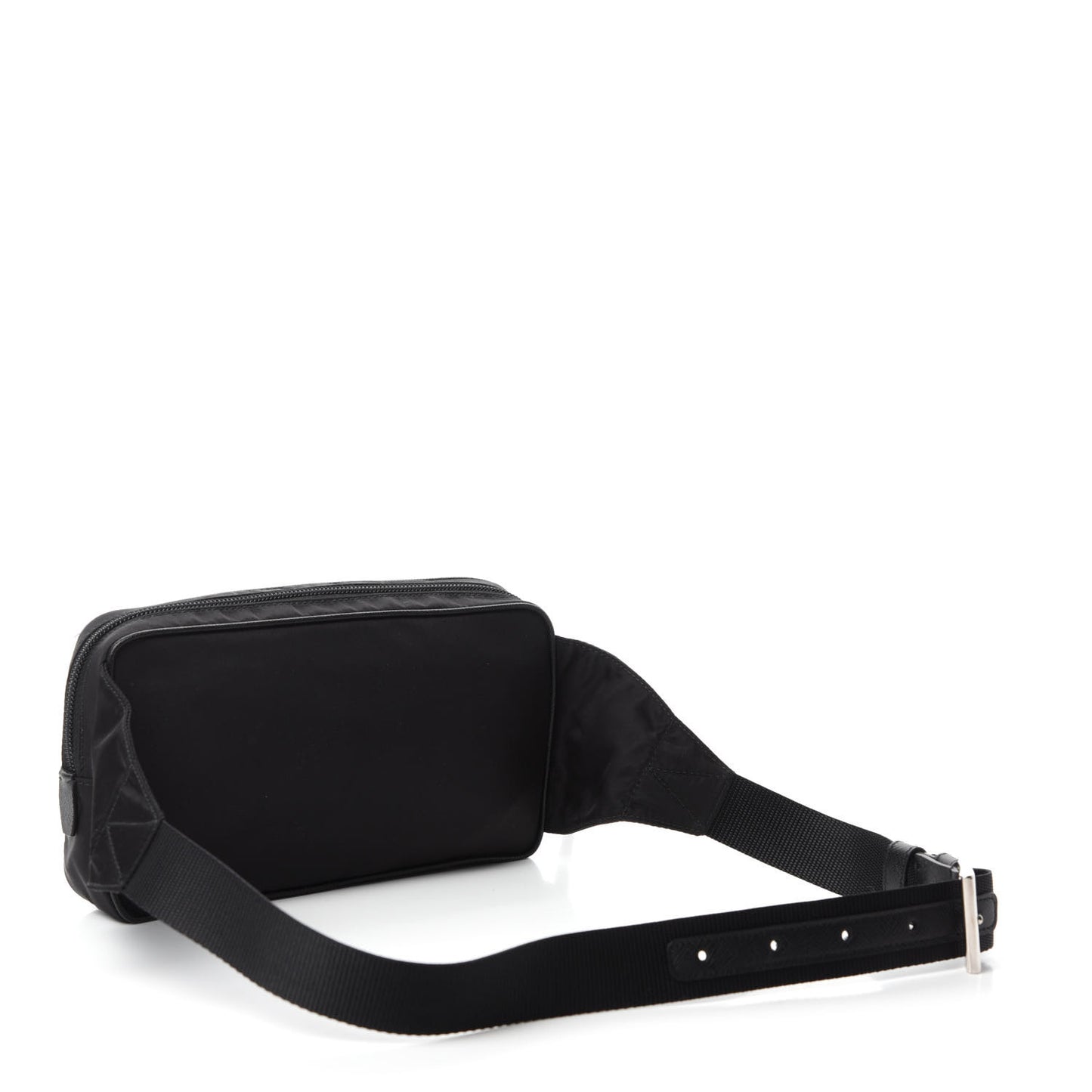 Tessuto Nylon Saffiano Belt Bag Black