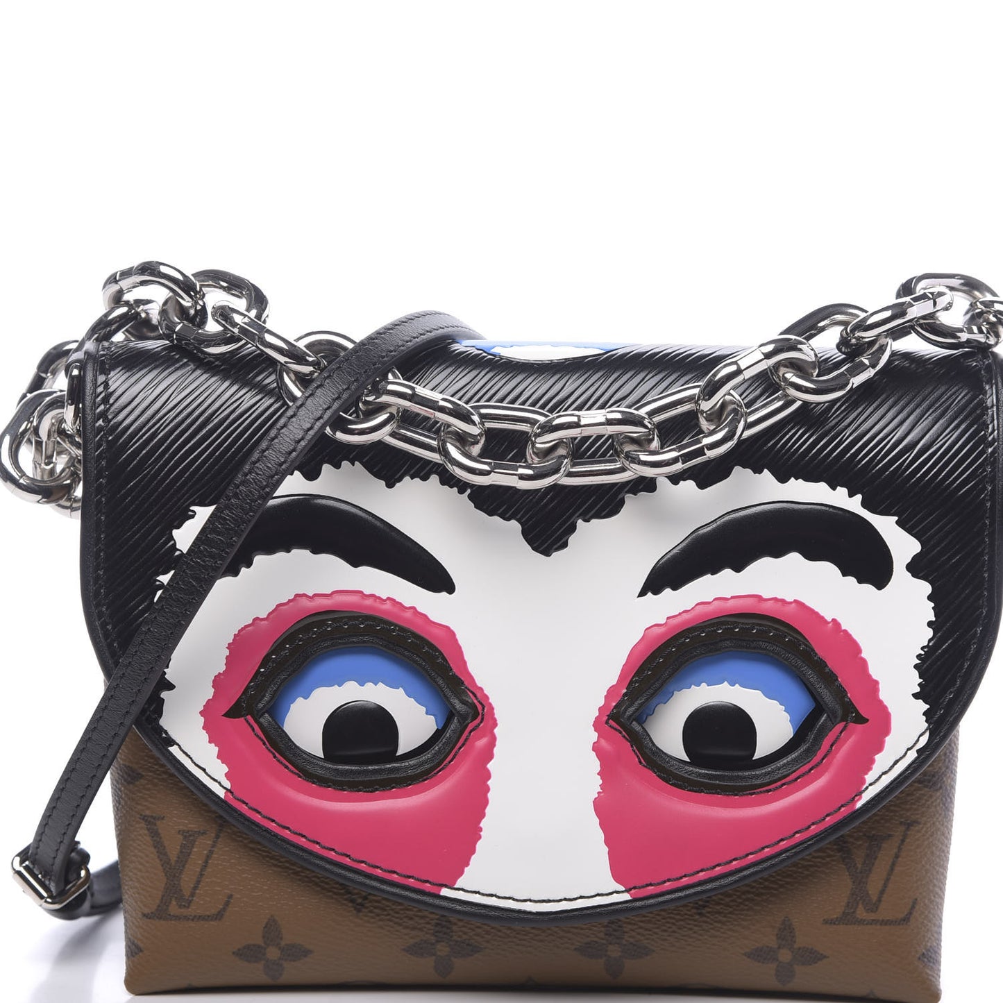 Reverse Monogram Kabuki Pochette Black