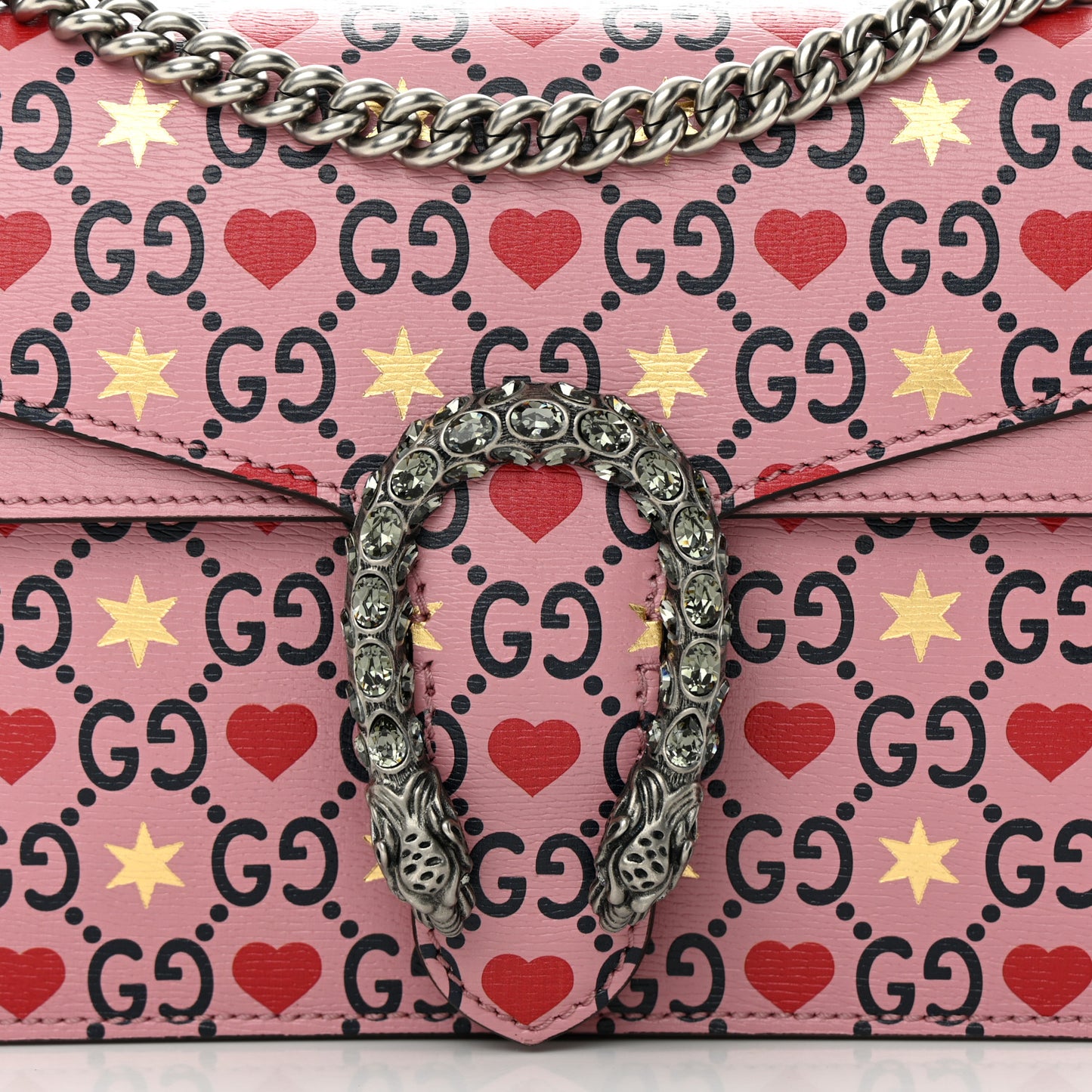 Calfskin Valentine's Day Exclusive Small Dionysus Bag Pink