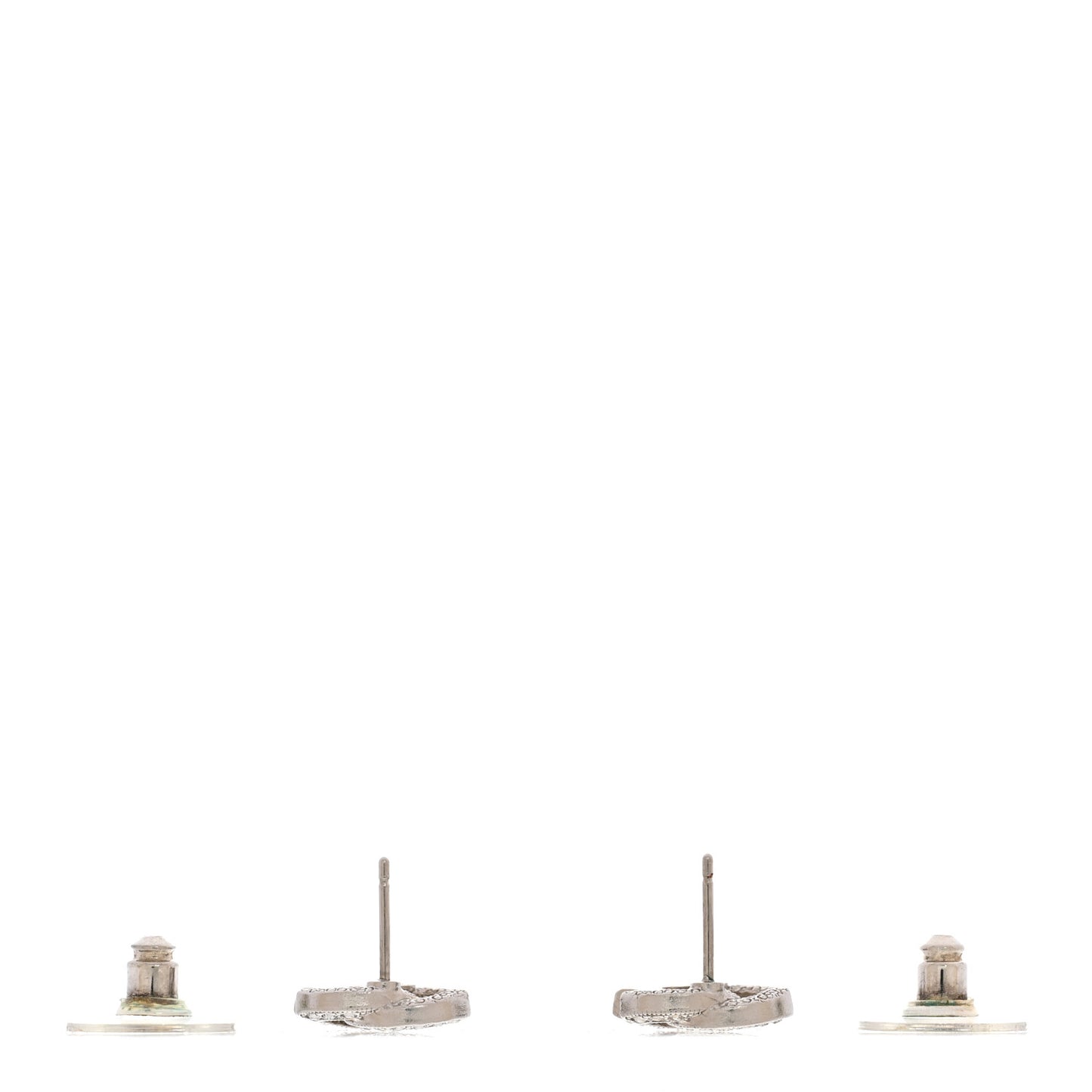 Crystal Mini Timeless CC Earrings Silver