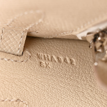 Hermes Epsom Kelly Sellier 25 Craie 7 of 11
