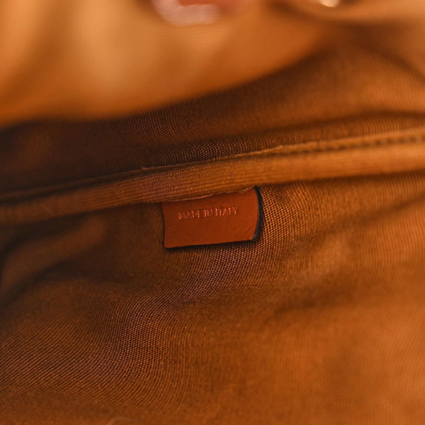 Triomphe Canvas Calfskin Mini Folco Backpack Tan