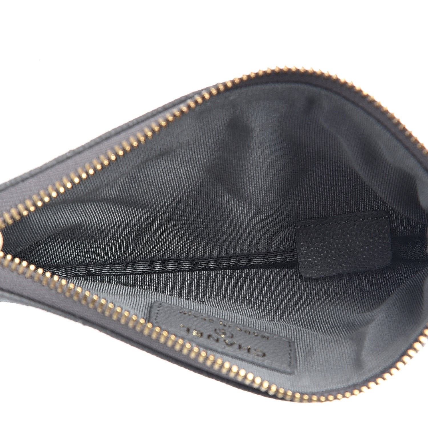 Chanel Caviar Quilted Small Cosmetic Case Grey 4 of 7
