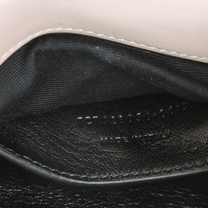 Saint Laurent Calfskin Suede Matelasse Chevron Medium Monogram College Bag Rose Poudre 7 of 9