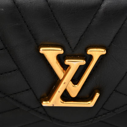Louis Vuitton Calfskin New Wave Long Wallet Black 11 of 12