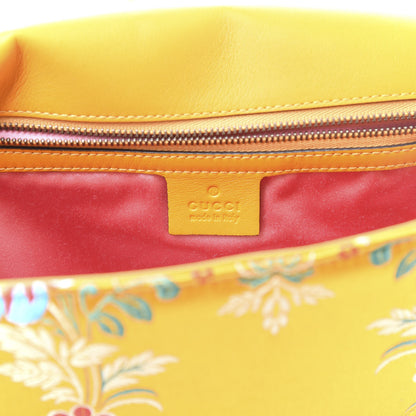 Gucci Jacquard Matelasse Floral Medium GG Marmont Shoulder Bag Yellow 5 of 10