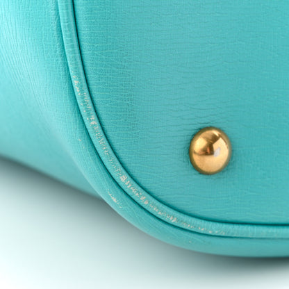Gucci Textured Calfskin Medium Bright Bit Tote Blue 13 of 19