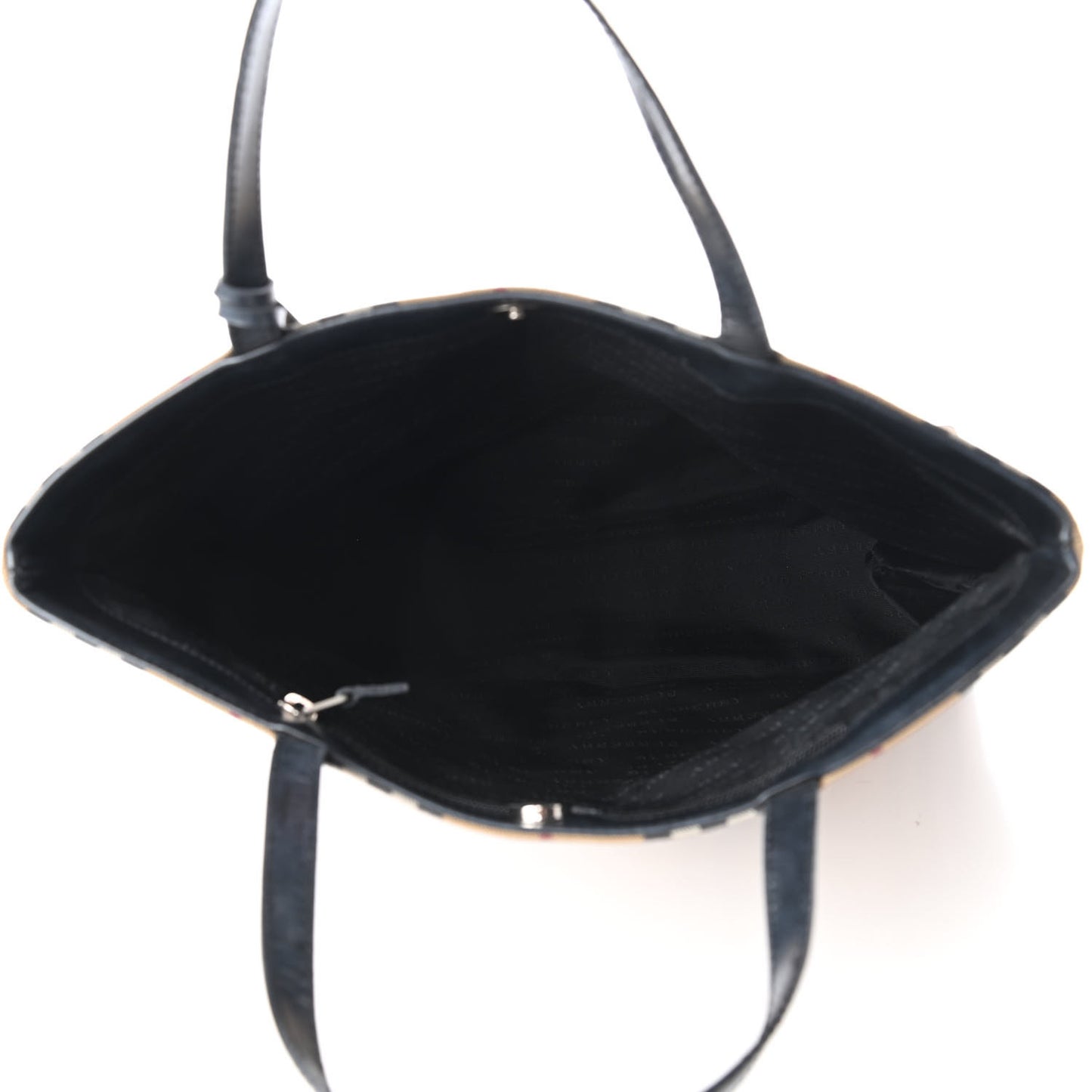 House Check Medium Tote Black