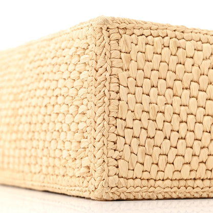 Loewe X PAULA'S IBIZA Raffia Font Tote Natural Tan 8 of 9