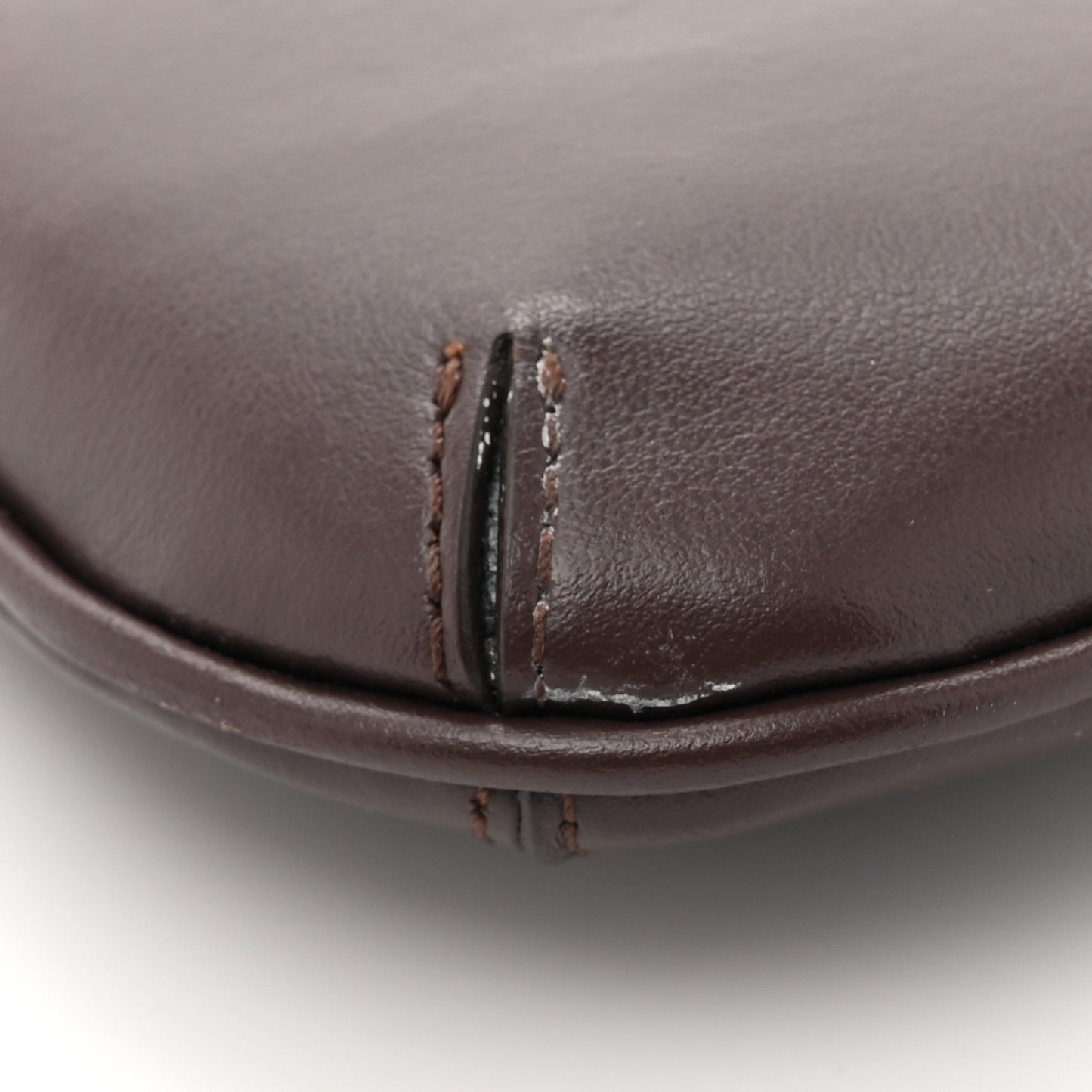 Smooth Calfskin Le Bisou Mousqueton Dark Brown