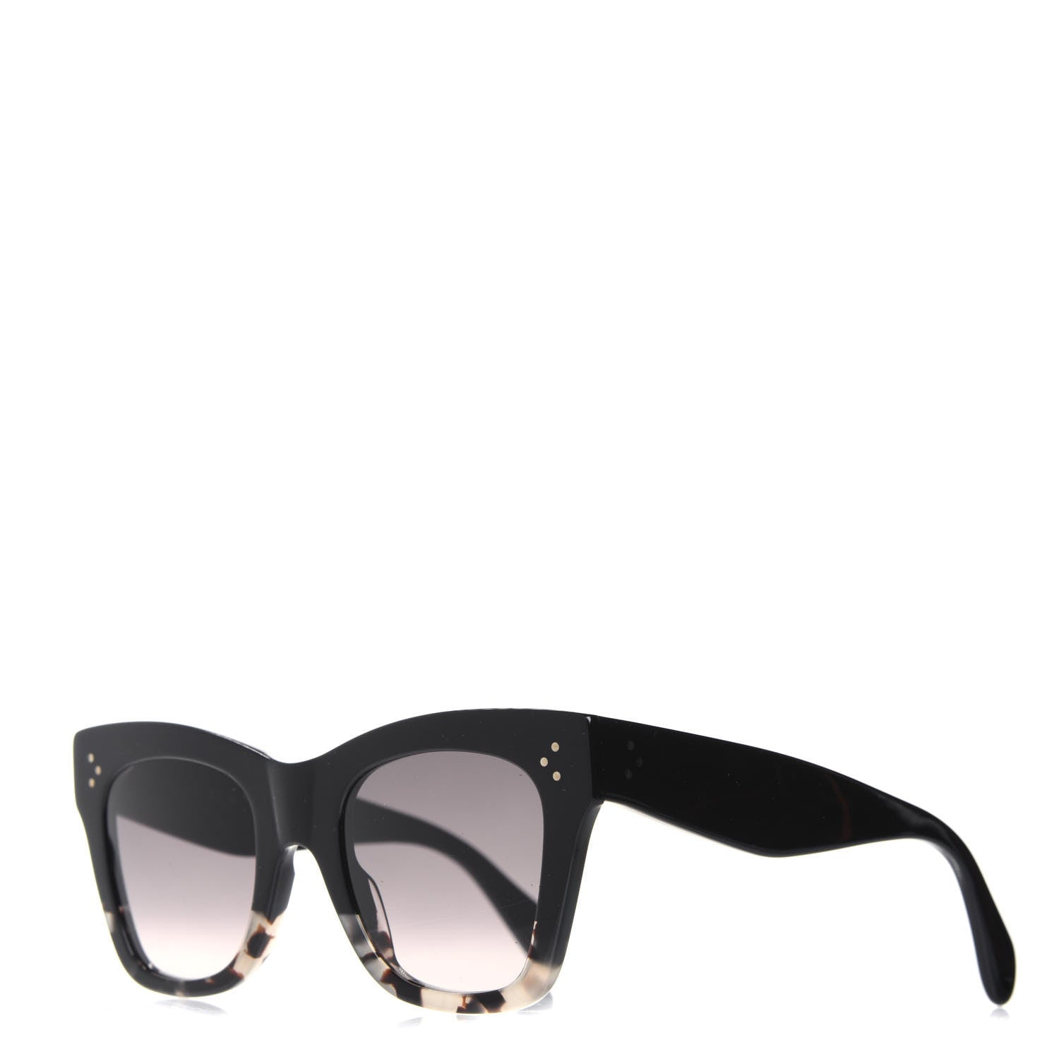 Celine Acetate Polarized Sunglasses CL4004IN Havana Grey 1 of 7