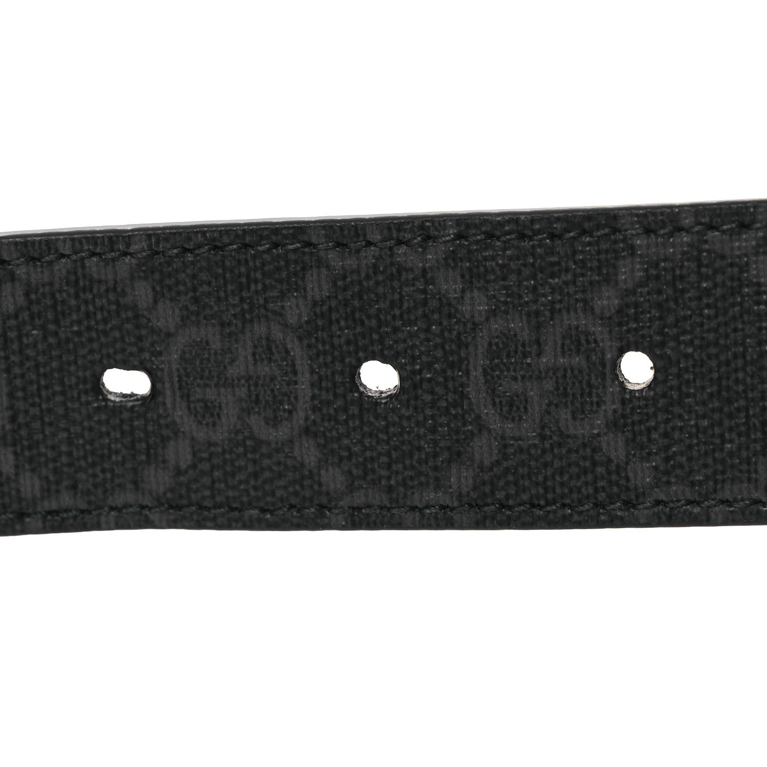 Gucci GG Supreme Monogram Double G 30mm Belt Black 90 36 Black 3 of 6