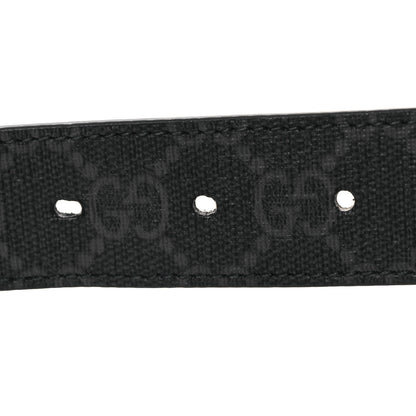 Gucci GG Supreme Monogram Double G 30mm Belt Black 90 36 Black 3 of 6