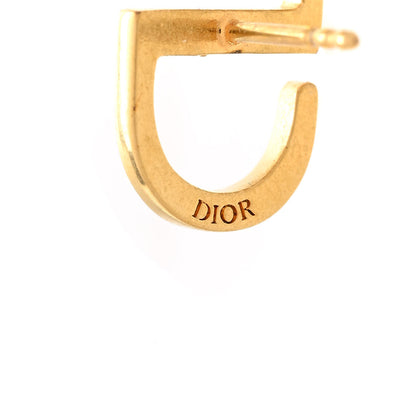 Christian Dior Metal Petit CD Stud Earrings Gold 4 of 4