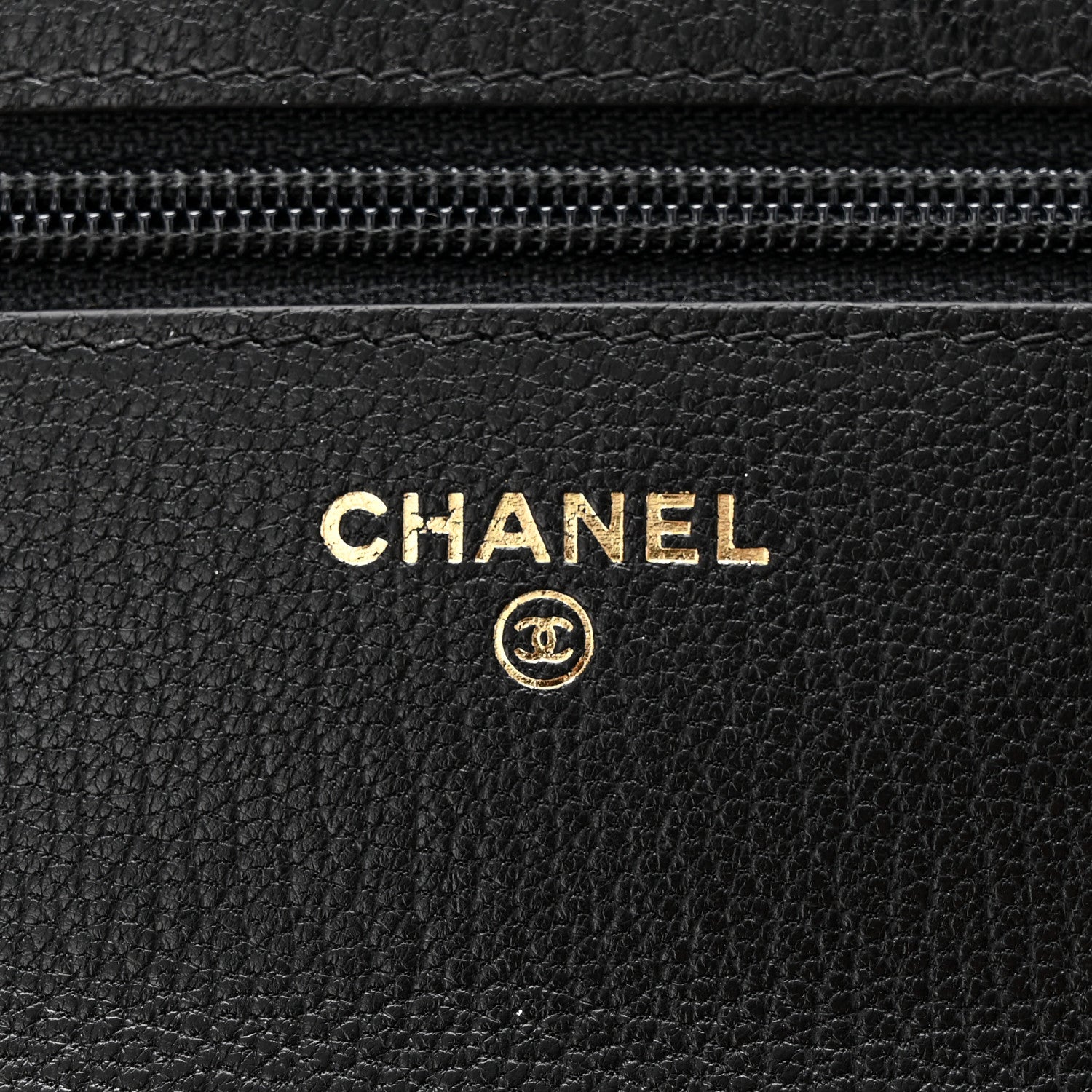 Chanel Patent Goatskin Quilted CC Eyelet Wallet On Chain WOC Black 6 of 11
