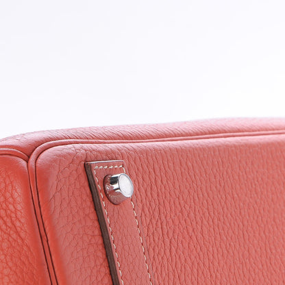 Hermes Taurillon Clemence Birkin 40 Sanguine 21 of 26