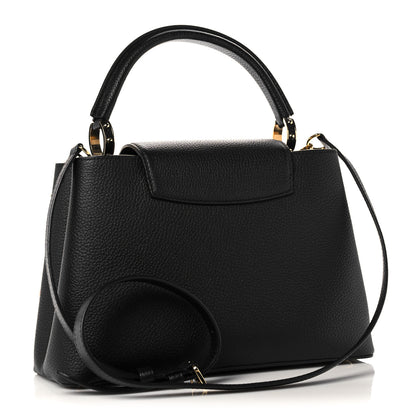 Louis Vuitton Taurillon Blooming Capucines PM Black 3 of 9