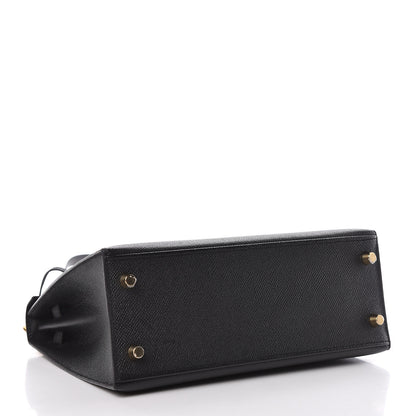 Hermes Epsom Kelly Sellier 25 Black 5 of 52