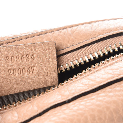 Gucci Pebbled Calfskin Soho Small Cosmetic Case Camelia 7 of 15