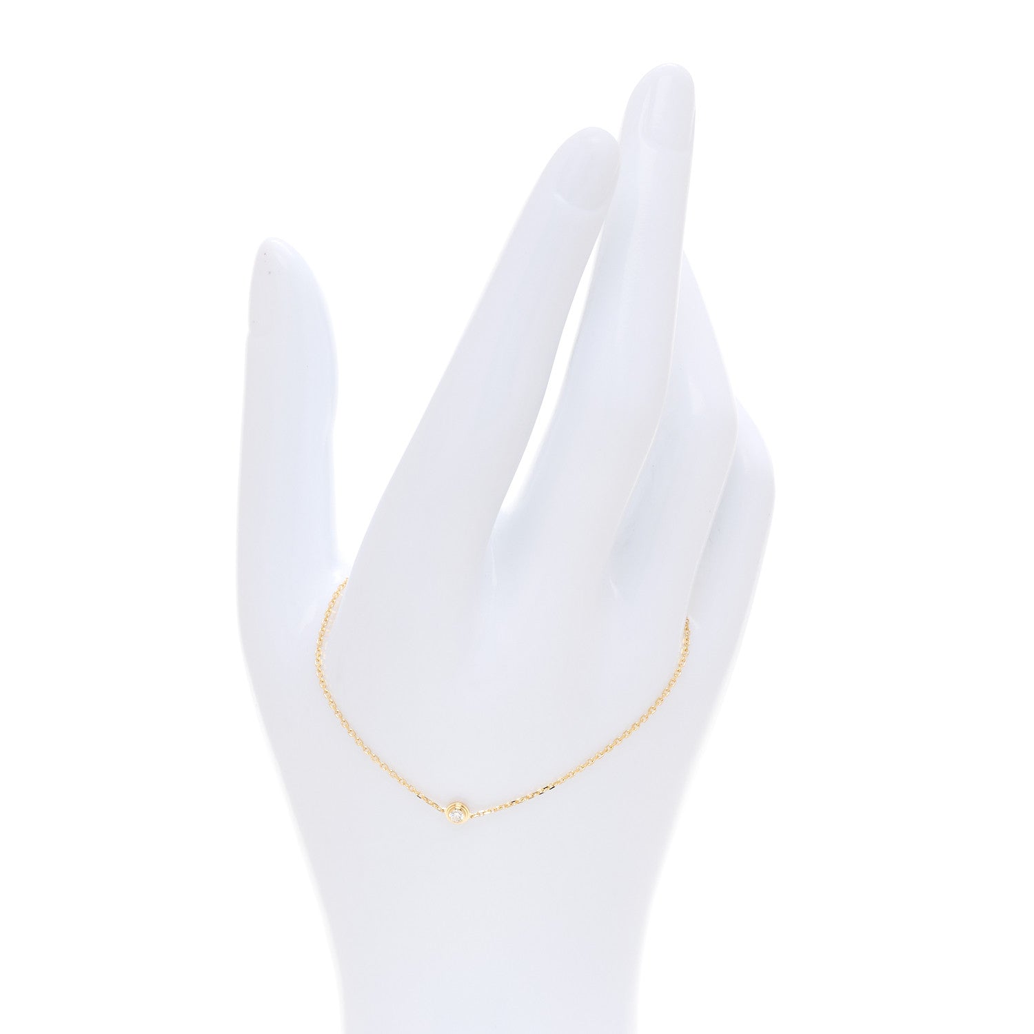 Cartier 18K Yellow Gold Diamond XS D'Amour Bracelet 2 of 6