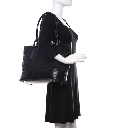 Burberry Nylon Quilted Grange Tote Black 2 of 13
