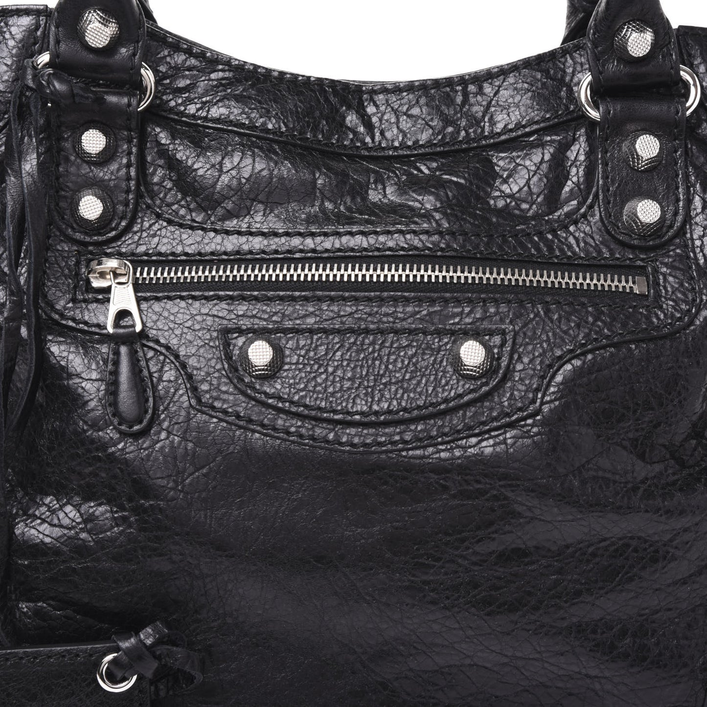 Agneau Giant 12 Silver Hardware Velo Black