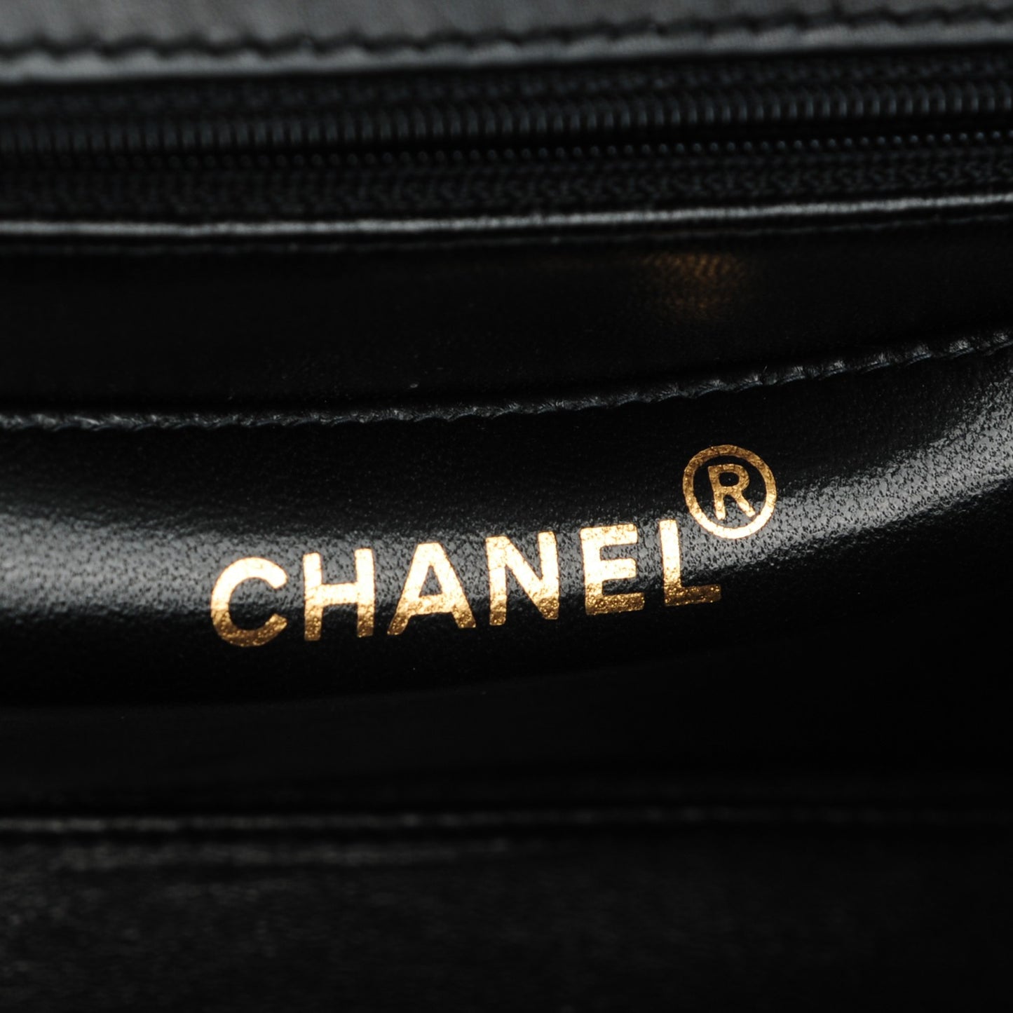 Calfskin Stitched Medium Single Flap Black