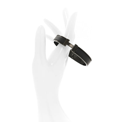 Hermes Matte Enamel Narrow Clic Clac HH Bracelet T5 So Black 2 of 4