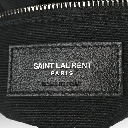 Saint Laurent Lambskin Quilted Small Loulou Puffer Monogram Chain Satchel Black 7 of 12