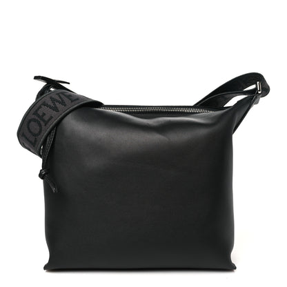 Loewe Supple Smooth Calfskin Jacquard Small Cubi Crossbody Bag Black 1 of 8