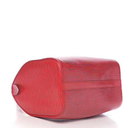 Louis Vuitton Epi Speedy 25 Castillan Red 3 of 12