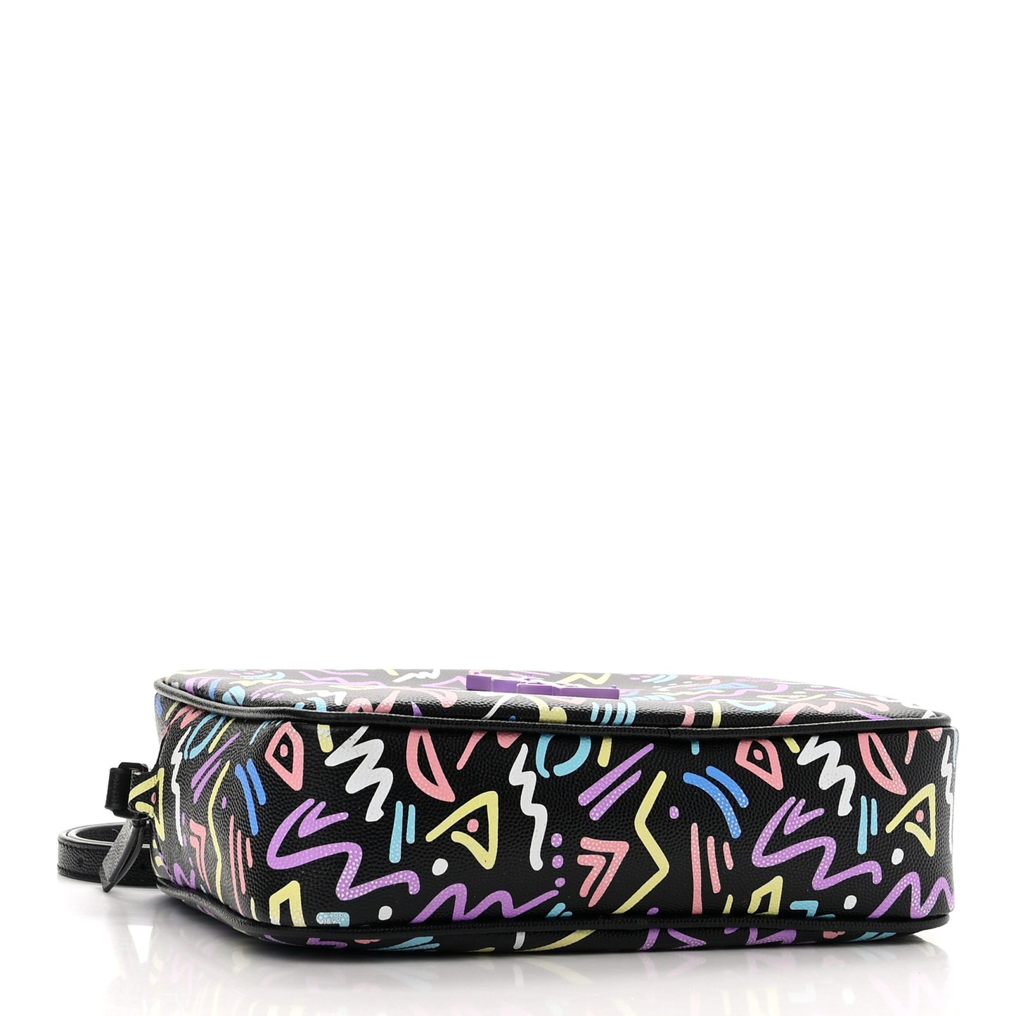 Grain De Poudre Medium Classic Monogram Multicolor Graphic Print Lou Camera Bag Black