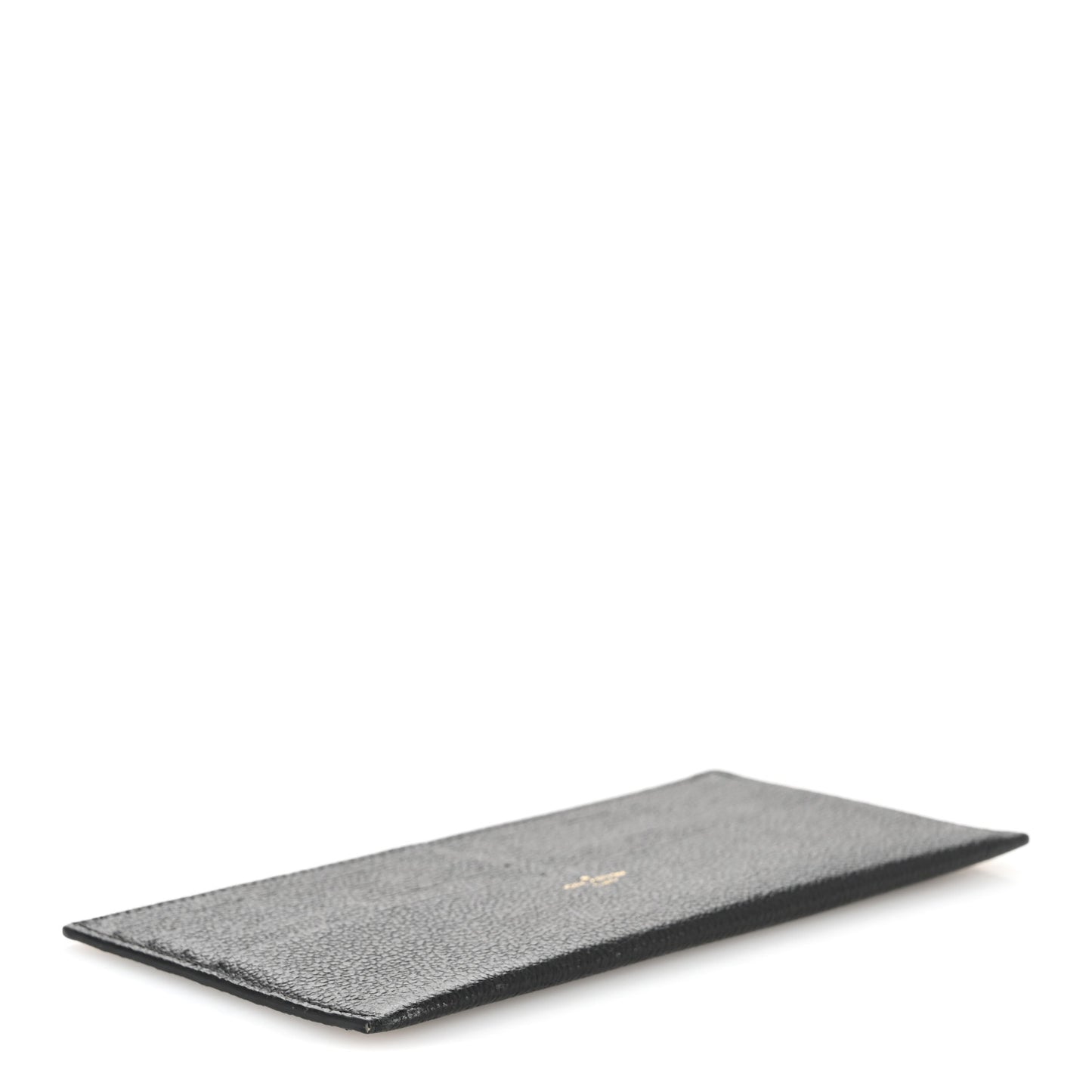 Calfskin Felicie Chain Wallet Card Holder Insert Black