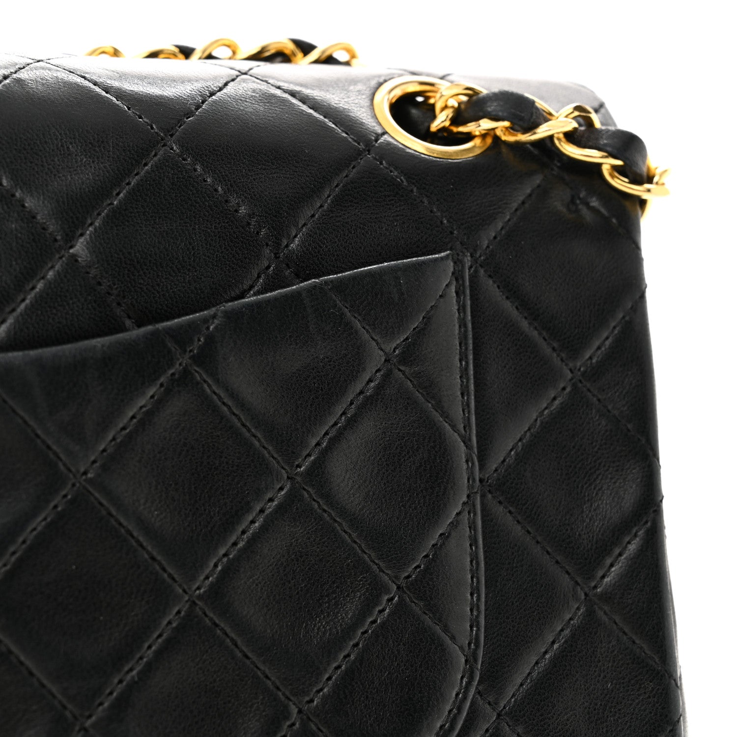 Chanel Lambskin Quilted Small Double Flap Black 12 of 15