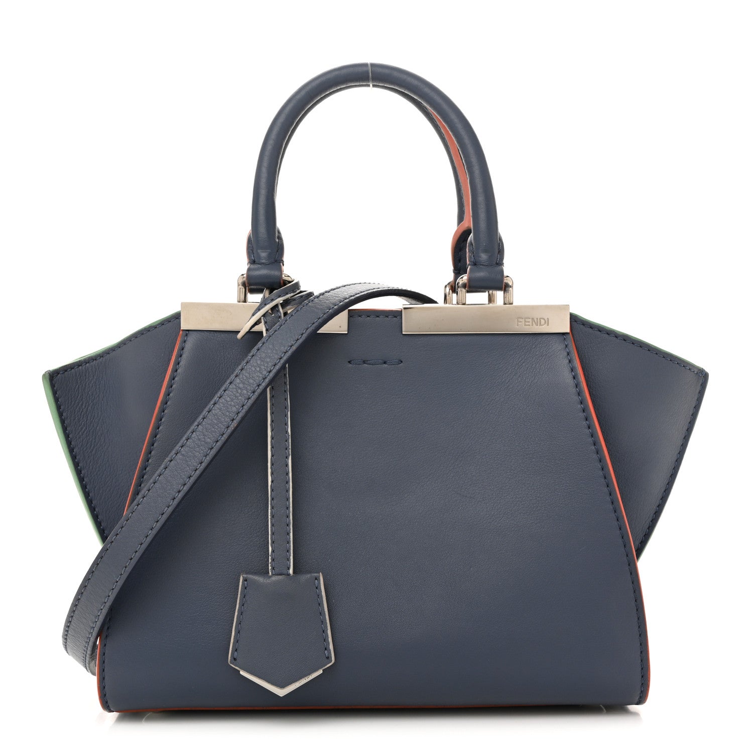 Fendi Vitello Dolce Mini 3jours Tote Mirto 1 of 14