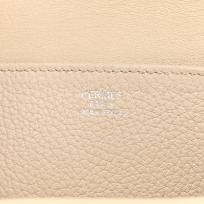 Hermes Taurillon Clemence Halzan 31 GM Craie 6 of 15