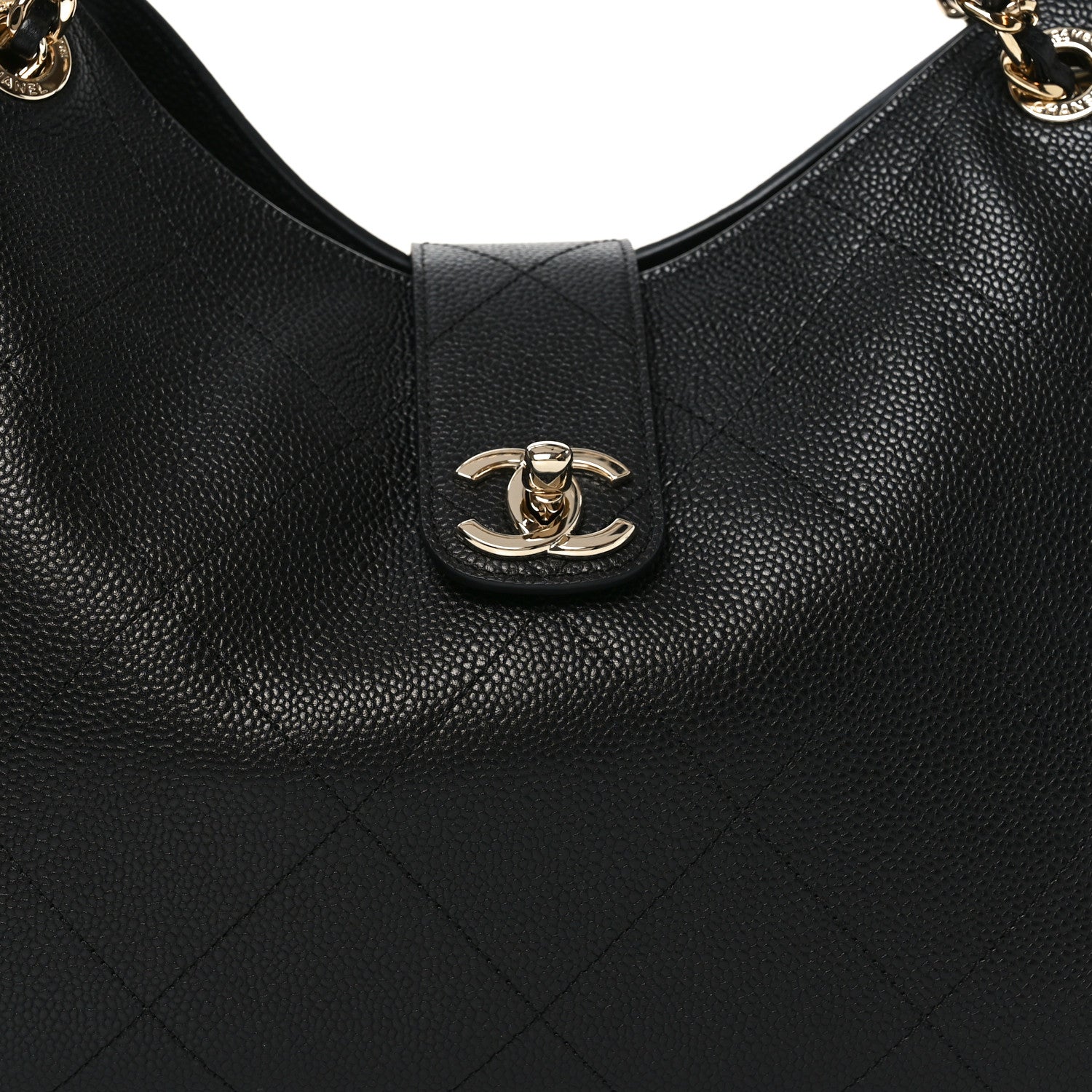 Chanel Grained Calfskin Large Shopping Bag Black 9 of 12