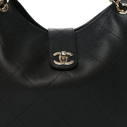 Chanel Grained Calfskin Large Shopping Bag Black 9 of 12