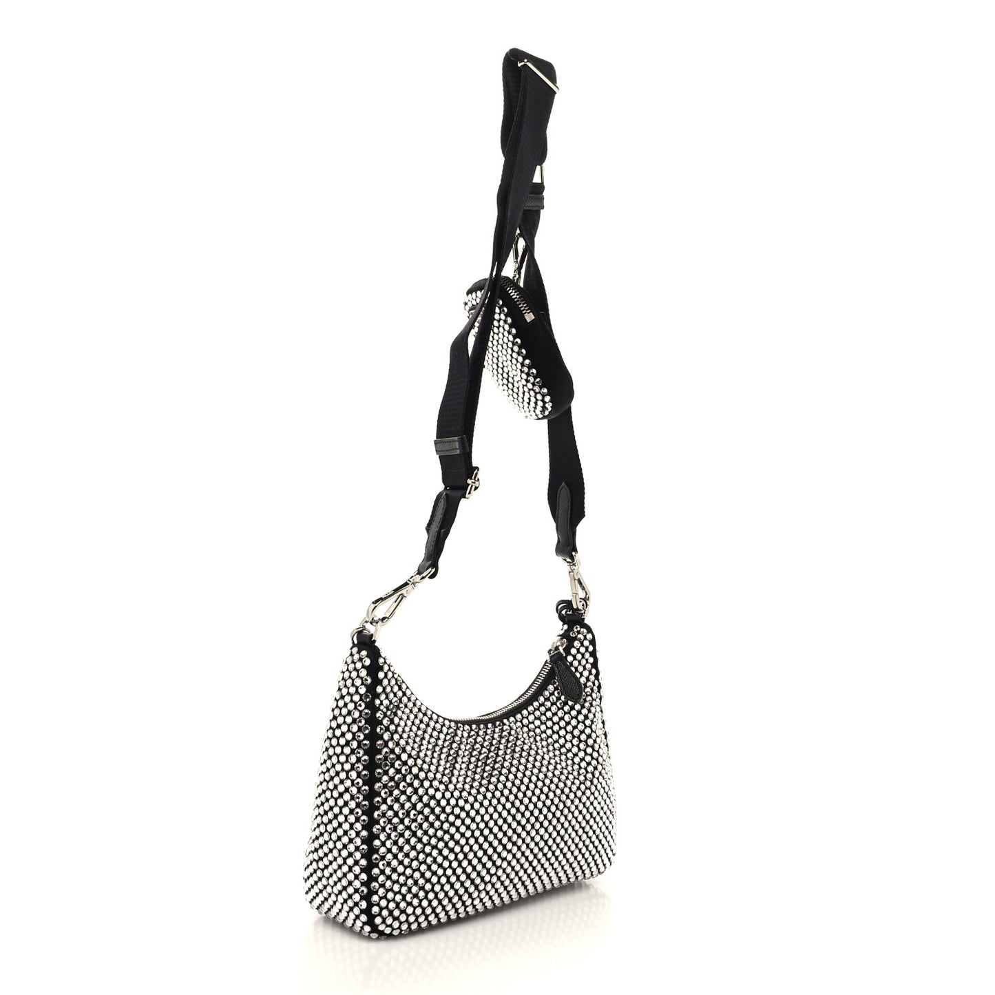 Satin Crystal Re-Edition 2005 Shoulder Bag Cristal