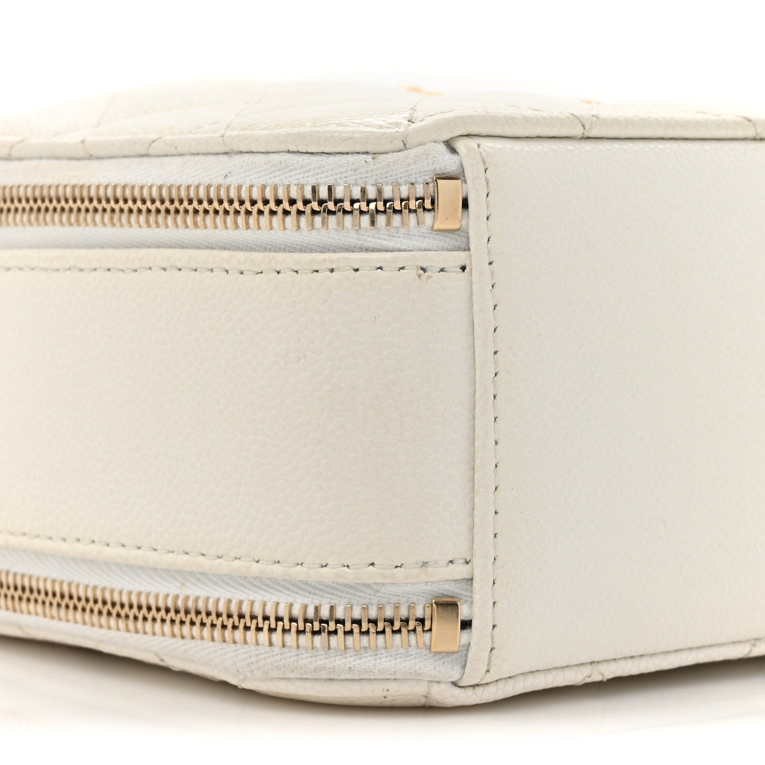 Chanel Caviar Quilted Small Pick Me Up Vanity Case White 11 of 16