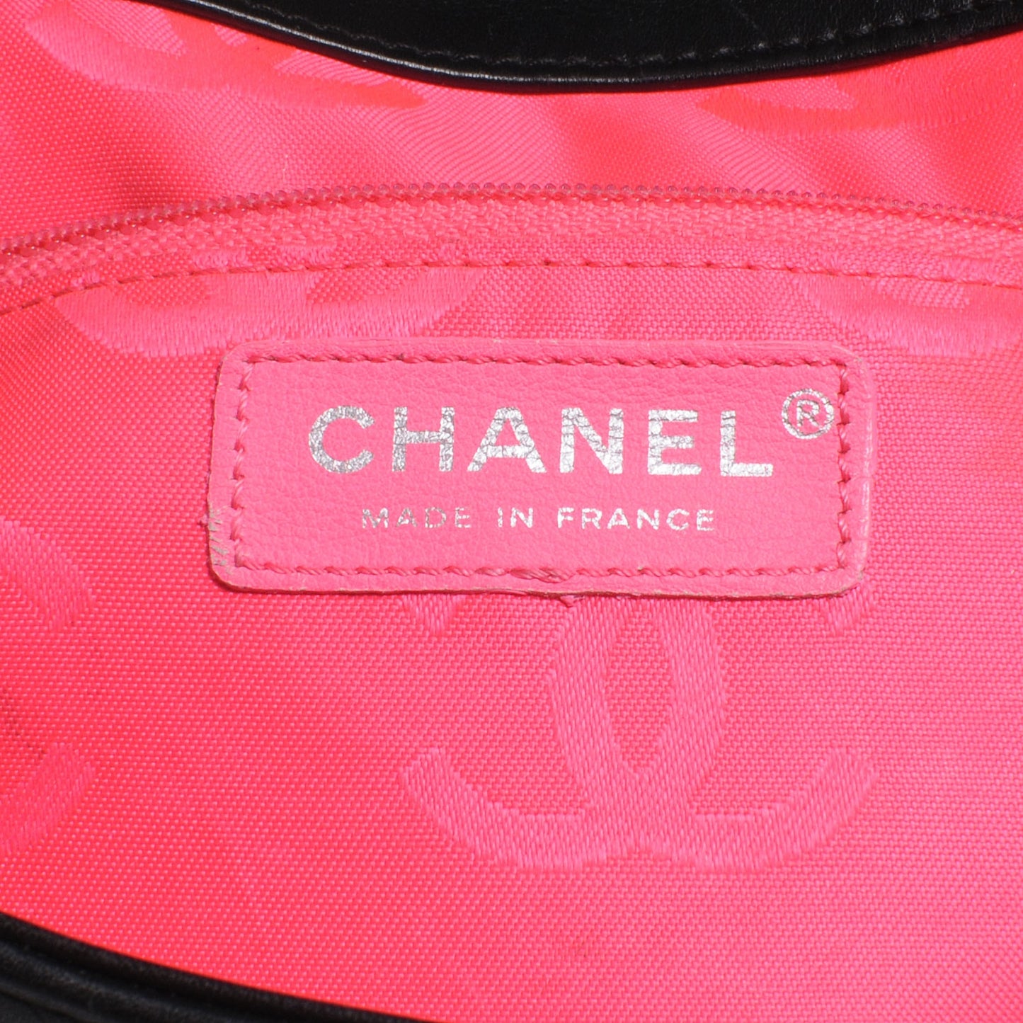 Calfskin Quilted Large Cambon Flap Black