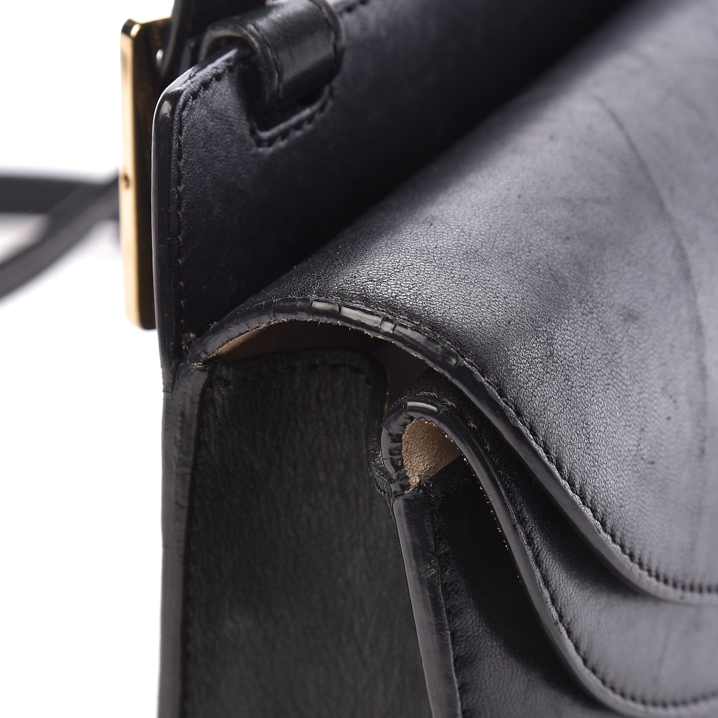 Calfskin Mini Georgia Crossbody Bag Black