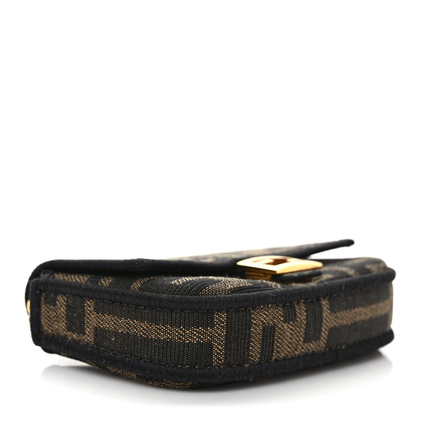 Fabric Jacquard FF 1974 Nano Baguette Charm Tobacco Moro Black